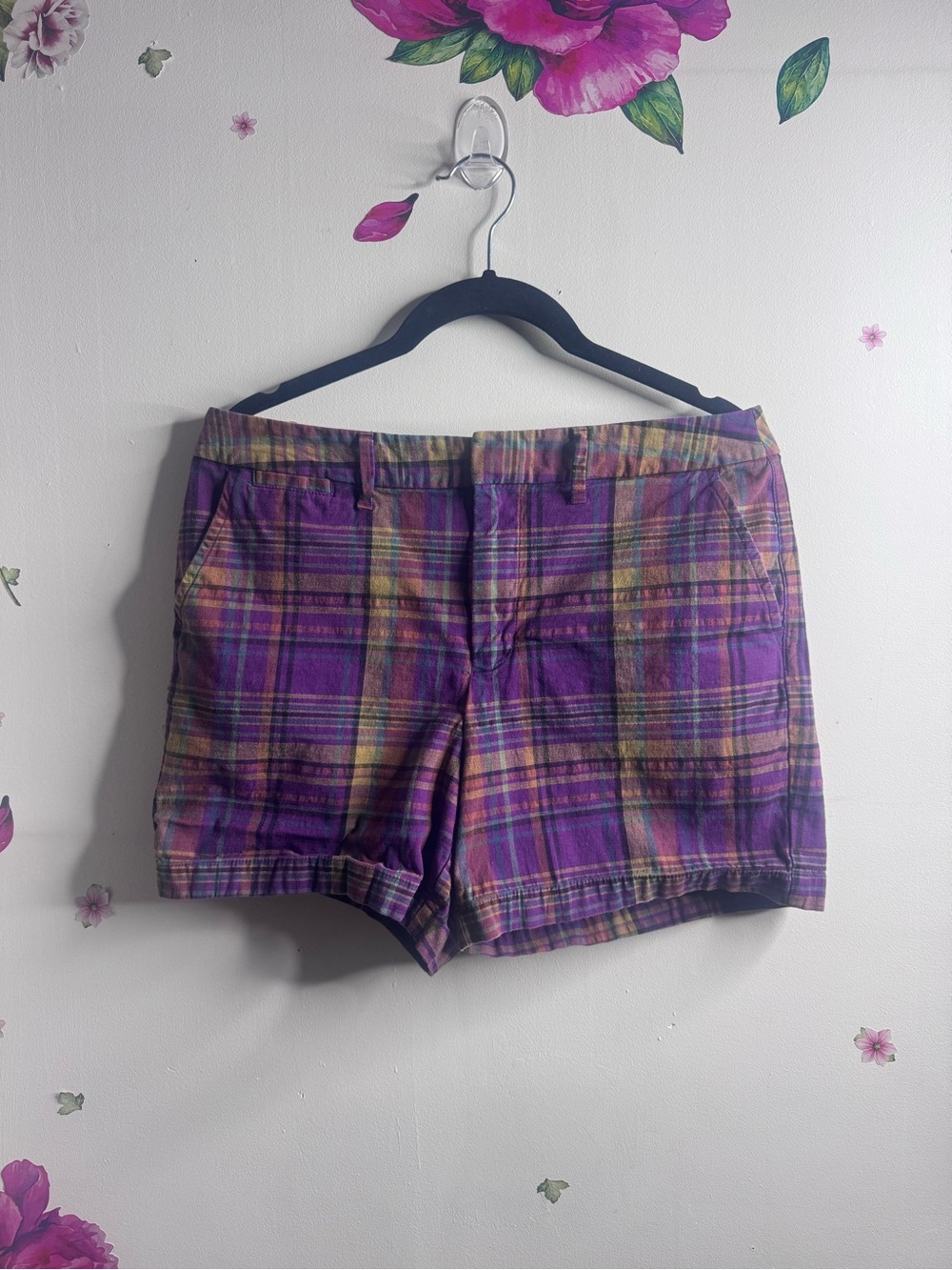 a new day Purple Plaid Women's Shorts